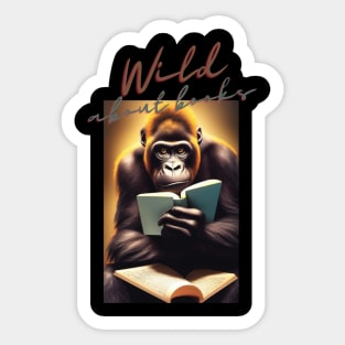 Wild About Books Sticker